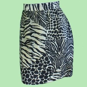 Dolce & Gabbana Animal Print Skirt